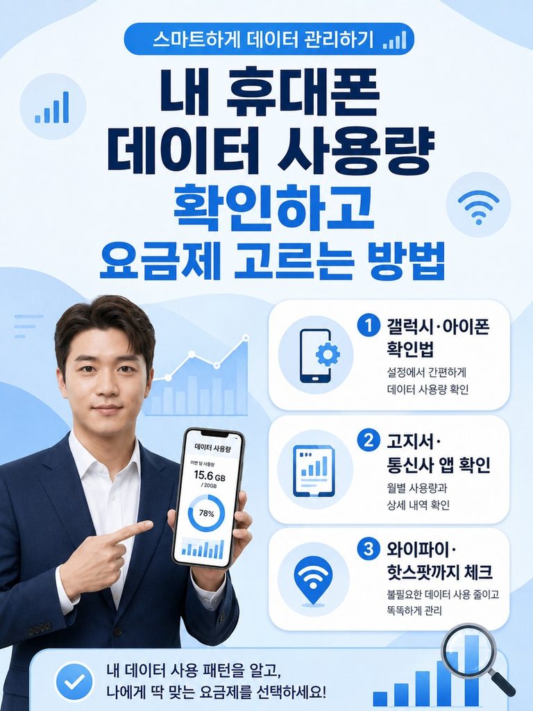 내 휴대폰 데이터 사용량 확인하고 요금제 고르는 방법 01 휴대폰 데이터 사용량 요금제 고르는 방법