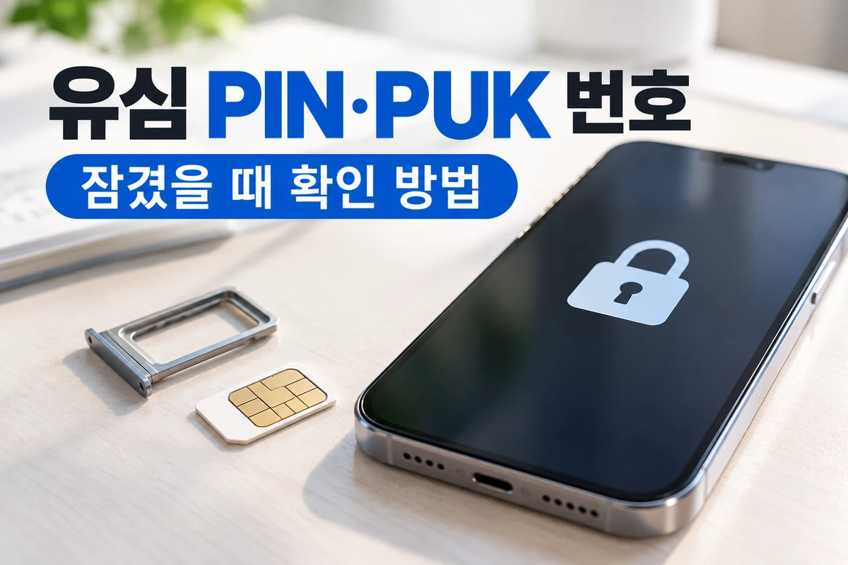 유심 PIN·PUK 번호란? 유심이 잠겼을 때 확인하는 방법 유심 PIN·PUK 번호란? 유심이 잠겼을 때 확인하는 방법