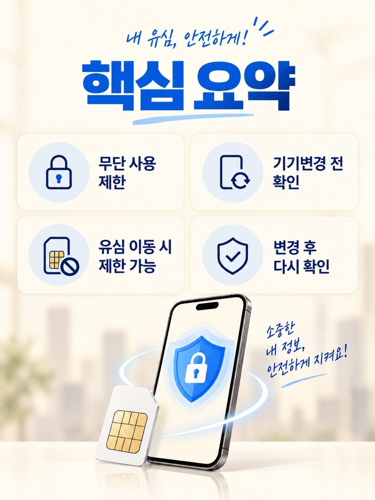 유심보호서비스 핵심요약