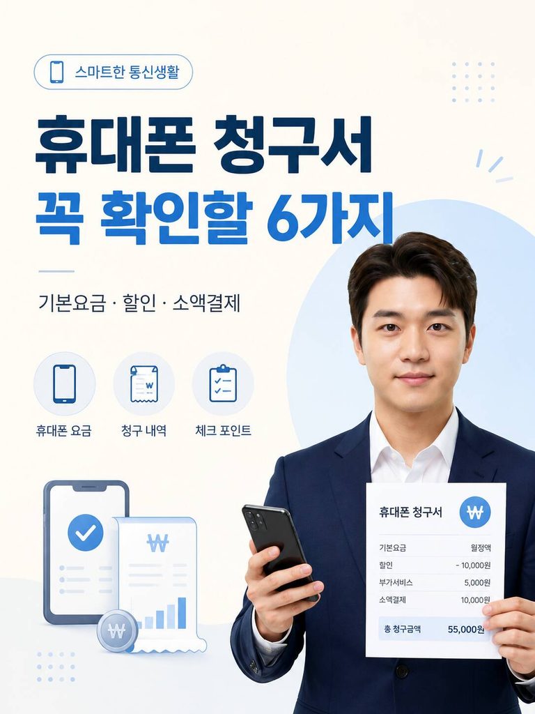 휴대폰 청구서에서 꼭 확인해야 할 6가지 항목