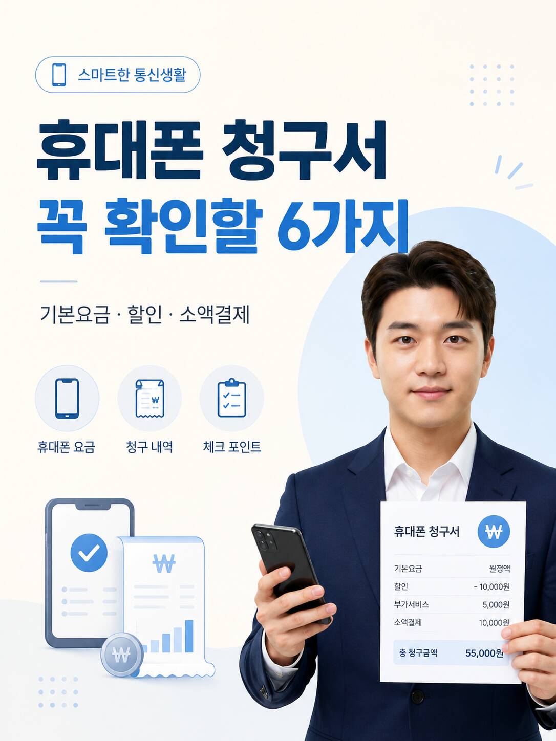 휴대폰 청구서 보는 법|기본요금·부가서비스·할인 등 6가지 확인 항목 휴대폰 청구서 보는 법|기본요금·부가서비스·할인 등 6가지 확인 항목