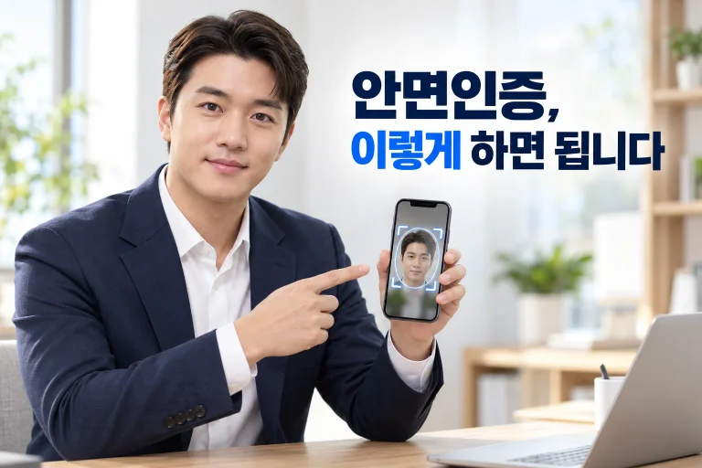 셀프개통 안면인증 실패 시 신분증 인식정보 확인